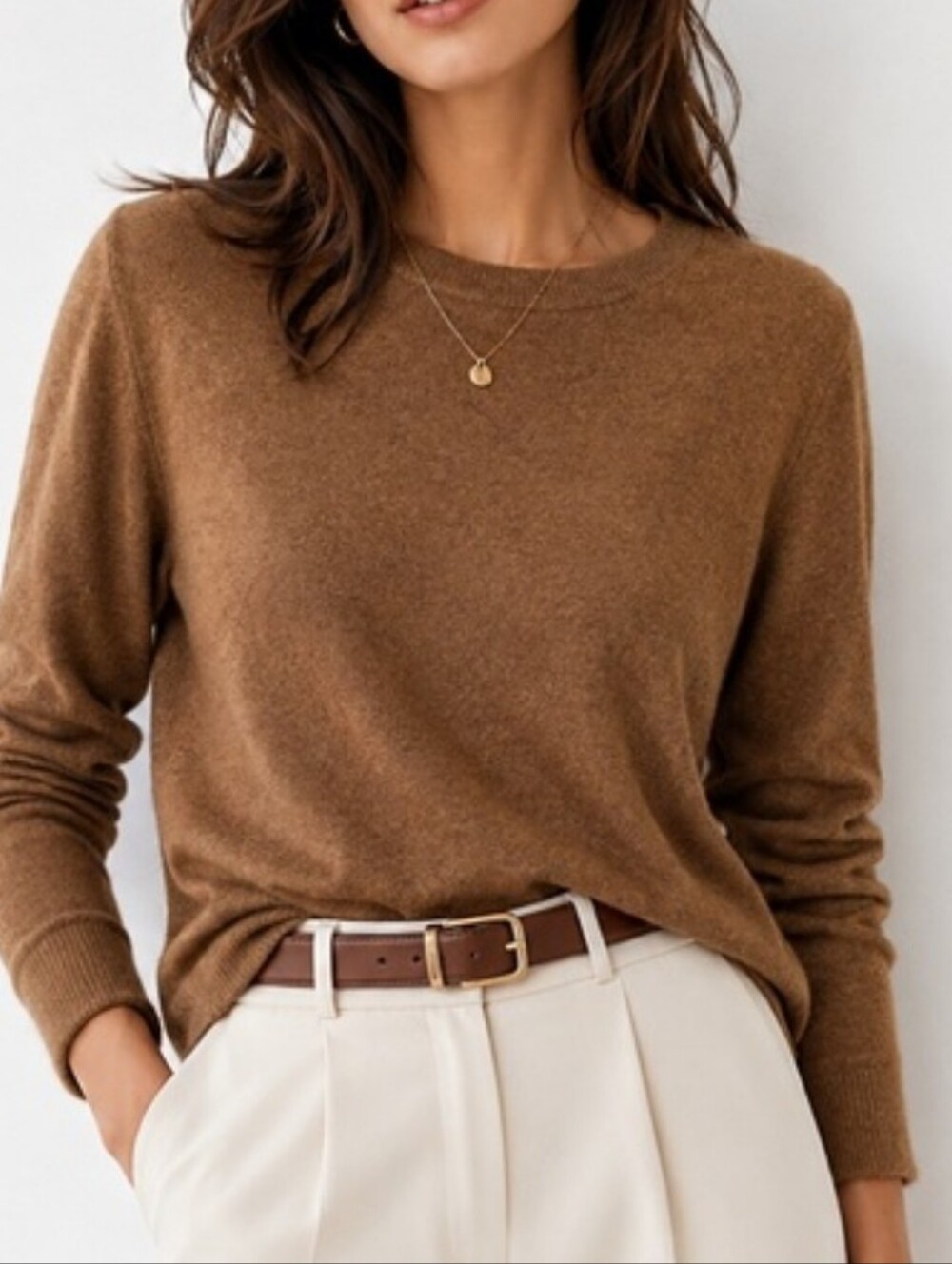 J Crew Teddie Sweater Brown Cotton / Wool Blend Size 3XL